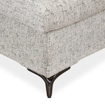 Infinia 3 Seater Fabric Sofa with Right Lounger and Rectangle Console- Off White