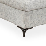 Infinia 3 Seater Fabric Sofa with Left Lounger - Off White