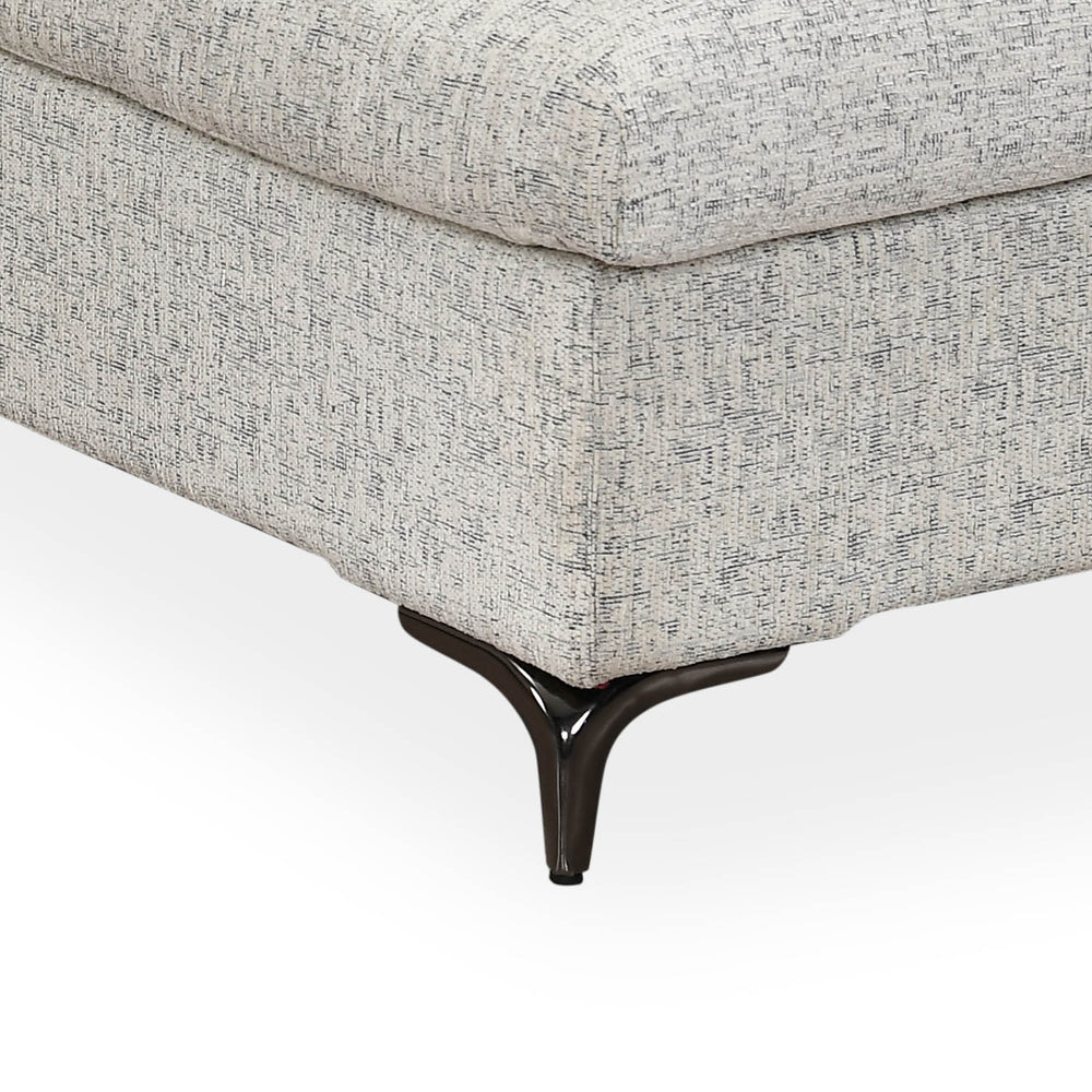 Infinia 3 Seater Fabric Sofa with Left Lounger - Off White