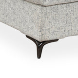 Infinia 4 Seater Fabric Sofa with Left Lounger - Off White