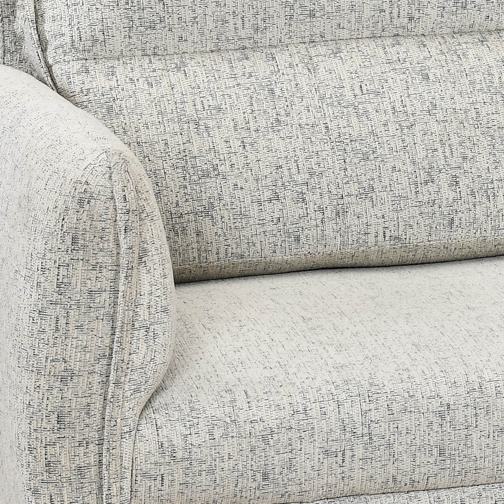 Infinia 4 Seater Fabric Sofa with Left Lounger - Off White