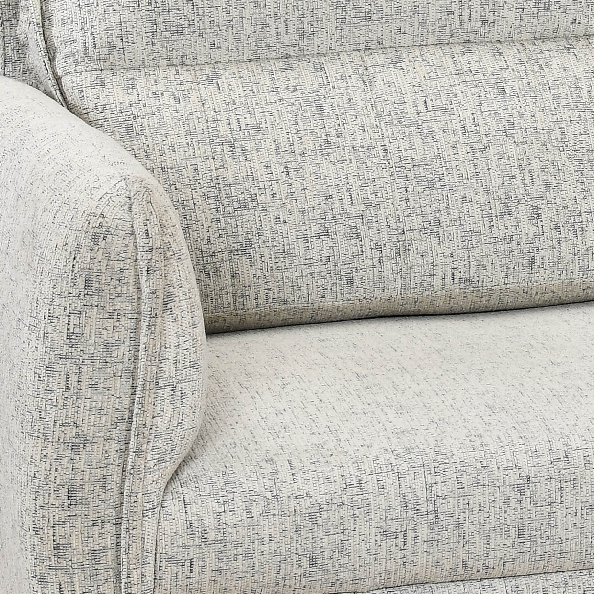 Infinia 4 Seater Fabric Sofa with Right Lounger -Off White