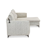Infinia 3 Seater Fabric Sofa with Left Lounger - Off White