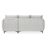 Infinia 3 Seater Fabric Sofa with Left Lounger - Off White