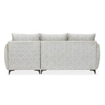 Infinia 3 Seater Fabric Sofa with Left Lounger - Off White