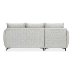 Infinia 3 Seater Fabric Sofa with Right Lounger -Off White