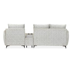 Infinia 2+1 Seater Fabric Sofa Set with Rectangle Console- Off White