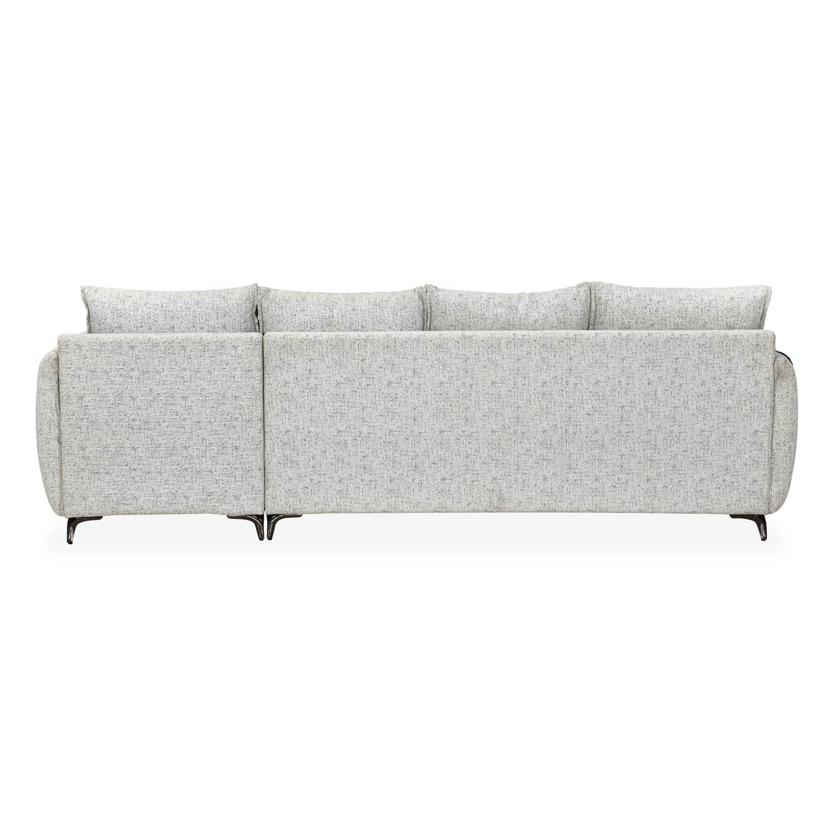 Infinia 4 Seater Fabric Sofa with Left Lounger - Off White