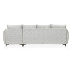 Infinia 4 Seater Fabric Sofa with Left Lounger - Off White