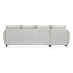 Infinia 4 Seater Fabric Sofa with Right Lounger -Off White