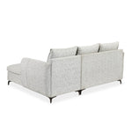 Infinia 3 Seater Fabric Sofa with Left Lounger - Off White