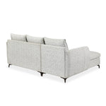 Infinia 3 Seater Fabric Sofa with Right Lounger -Off White