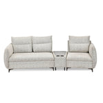 Infinia 2+1 Seater Fabric Sofa Set with Triangle Console- Off White