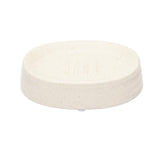 Fluted Stoneware Bath Accessories Set of 3- Cream