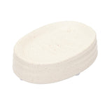 Fluted Stoneware Bath Accessories Set of 3- Cream