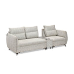 Infinia 2+1 Seater Fabric Sofa Set with Rectangle Console- Off White