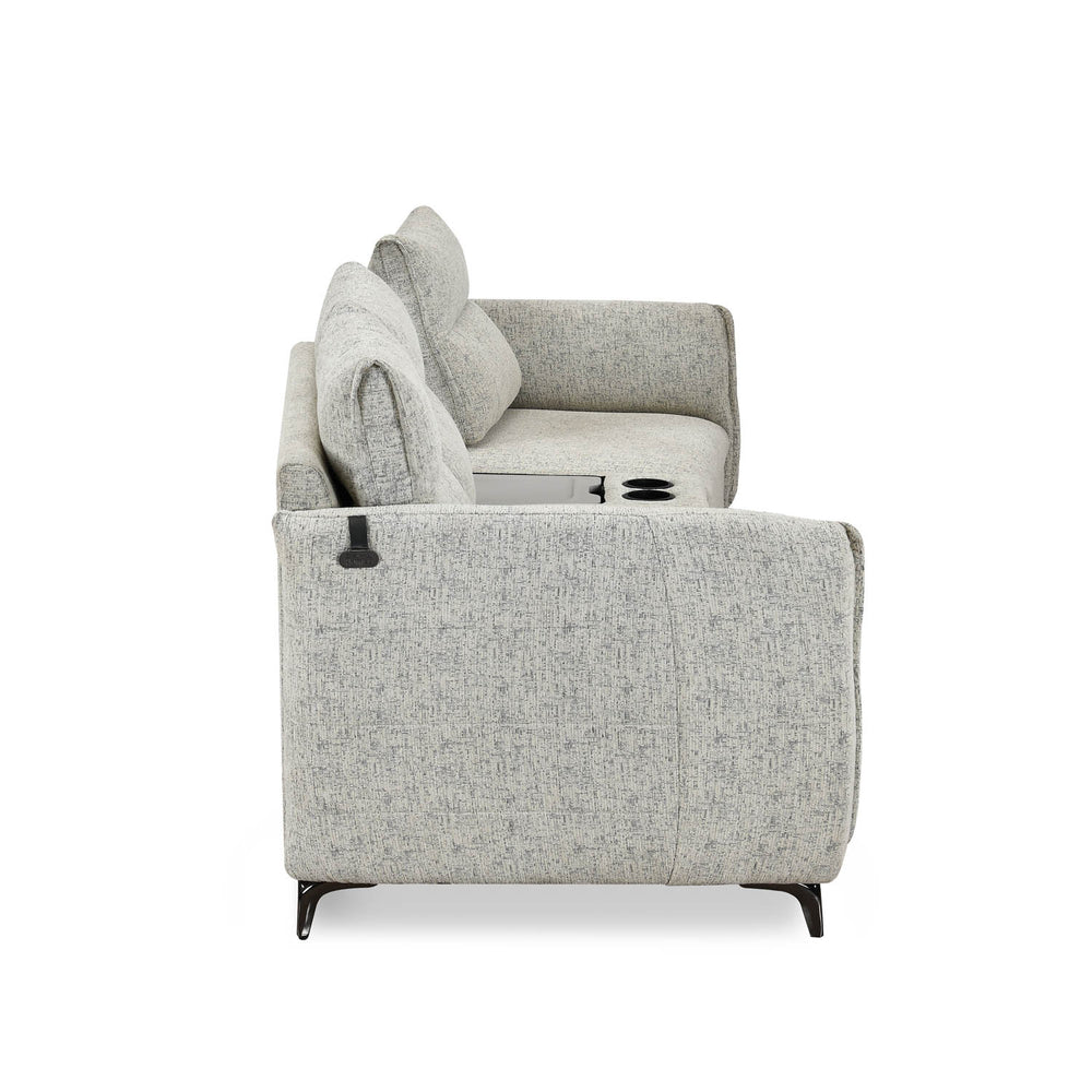 Infinia 2+1 Seater Fabric Sofa Set with Rectangle Console- Off White