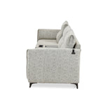 Infinia 1+2 Seater Fabric Sofa Set with Triangle Console- Off White
