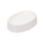 Fluted Stoneware Batch Accessories Set of 3- White