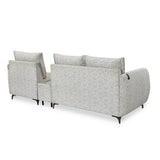 Infinia 2+1 Seater Fabric Sofa Set with Rectangle Console- Off White