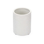 Fluted Stoneware Batch Accessories Set of 3- White