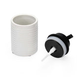 Fluted Stoneware Batch Accessories Set of 3- White