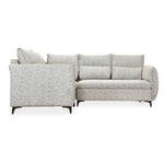 Infinia 3+2+1 Seater Fabric Sofa Set with Left Corner Sofa and Rectangle Console- Off White