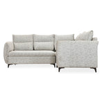 Infinia 3+2+1 Seater Fabric Sofa Set with Right Corner Sofa and Rectangle Console- Off White
