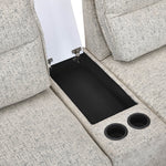 Infinia 2+1+1 Seater Fabric Sofa Set with Left Corner Sofa and Rectangle Console- Off White