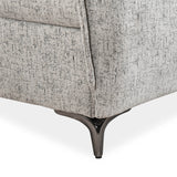 Infinia 2+1+1 Seater Fabric Sofa Set with Left Corner Sofa and Rectangle Console- Off White