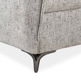 Infinia 2+1+1 Seater Fabric Sofa Set with Right Corner Sofa and Rectangle Console- Off White