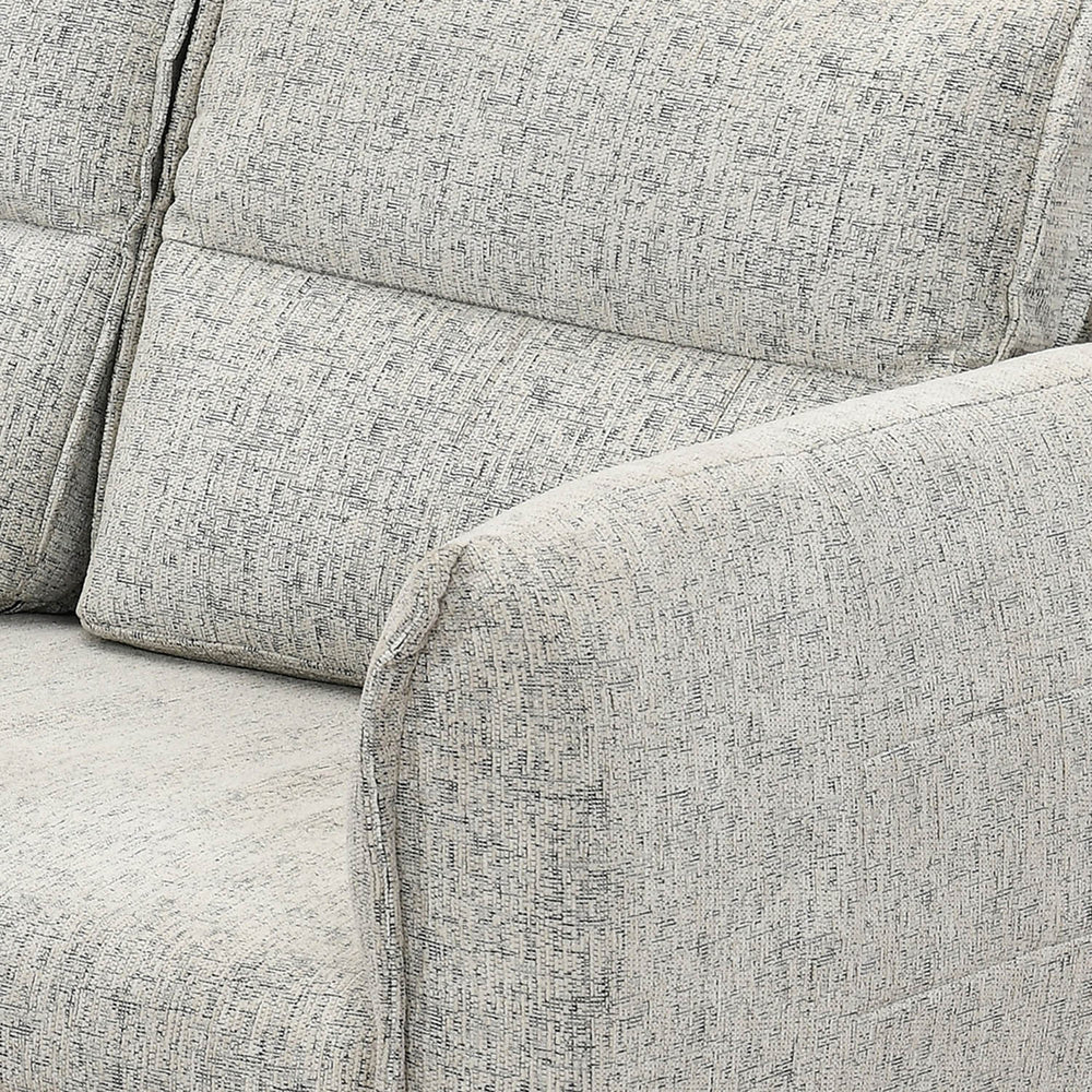 Infinia 2+1+1 Seater Fabric Sofa Set with Right Corner Sofa- Off White