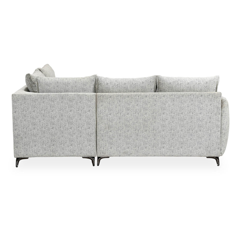 Infinia 2+1+1 Seater Fabric Sofa Set with Left Corner Sofa- Off White