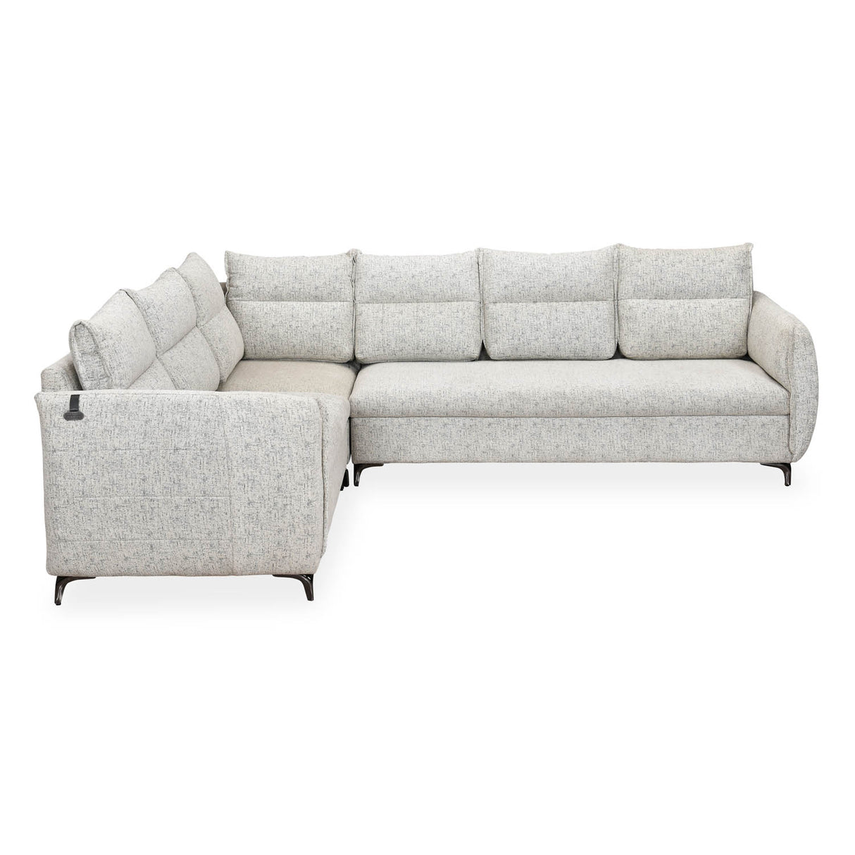 Infinia 3+2+1 Seater Fabric Sofa Set with Right Corner Sofa- Off White