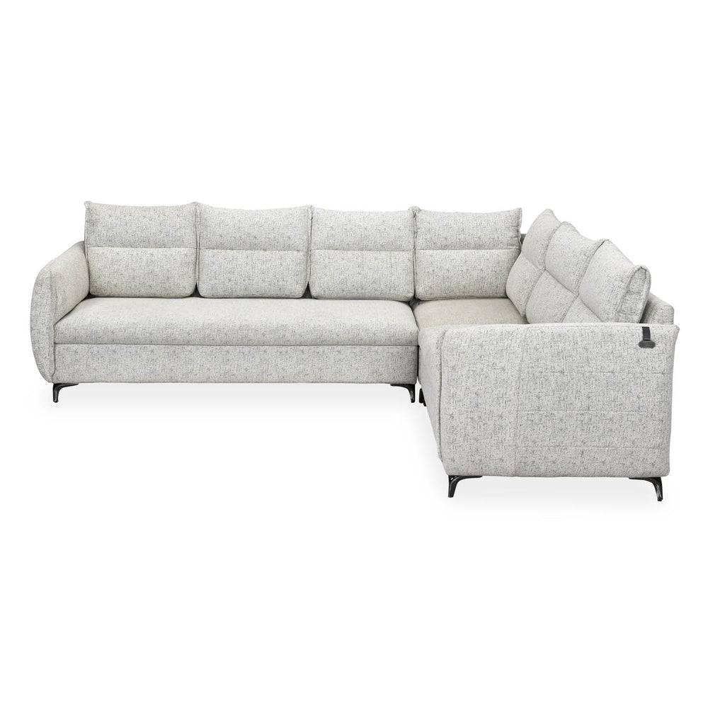Infinia 3+2+1 Seater Fabric Sofa Set with Left Corner Sofa- Off White