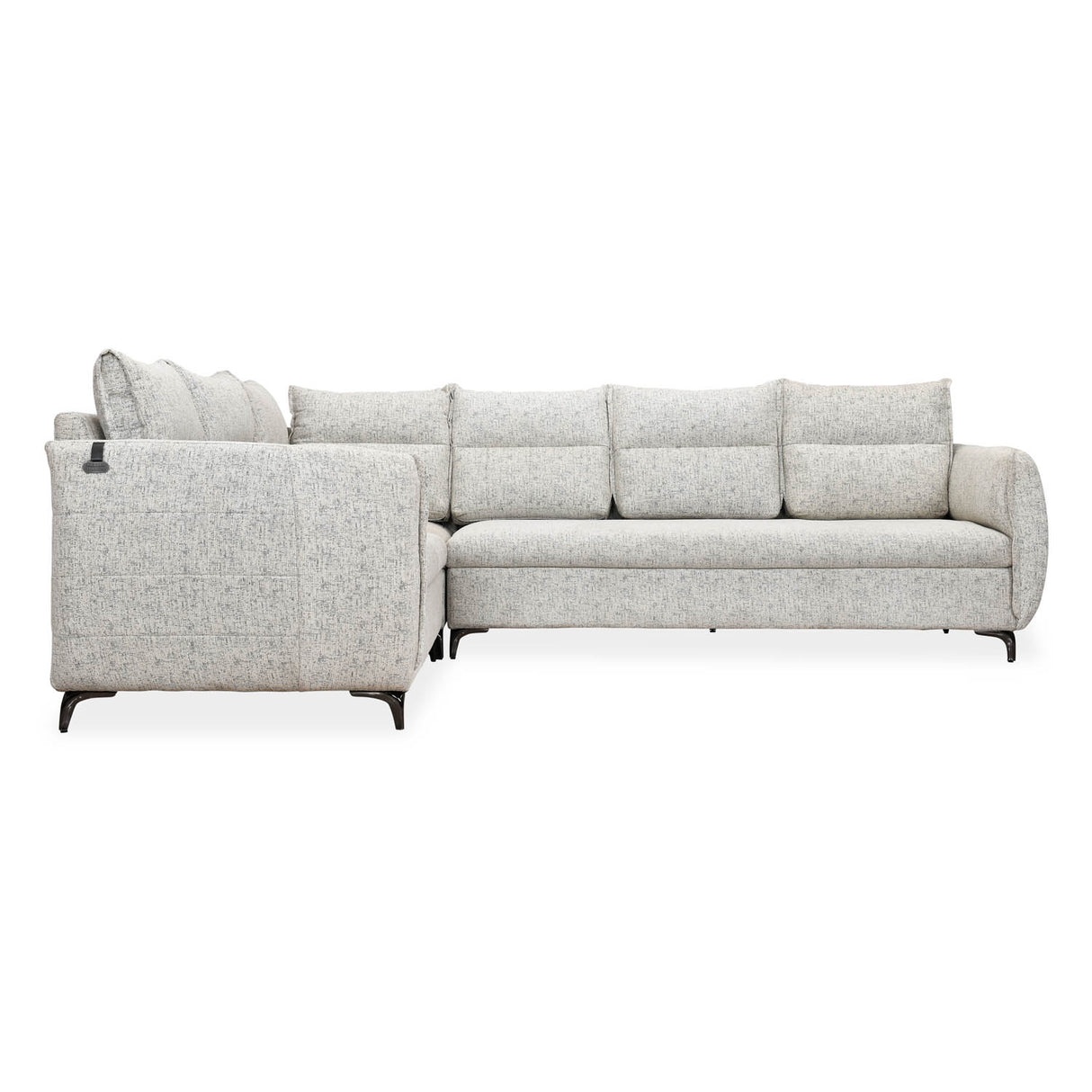 Infinia 3+2+1 Seater Fabric Sofa Set with Right Corner Sofa- Off White