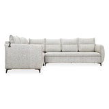 Infinia 3+2+1 Seater Fabric Sofa Set with Right Corner Sofa- Off White