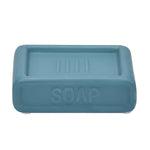 Square Stoneware Bath Accessories Set of 3- Blue