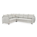 Infinia 3+2+1 Seater Fabric Sofa Set with Right Corner Sofa- Off White