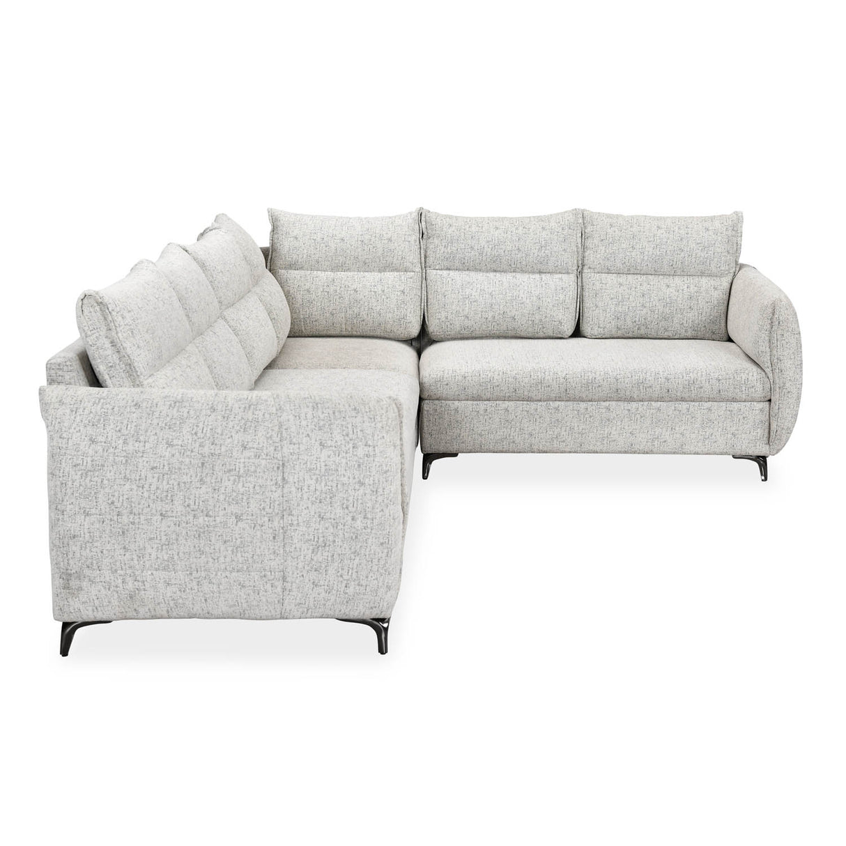 Infinia 3+2+1 Seater Fabric Sofa Set with Left Corner Sofa- Off White