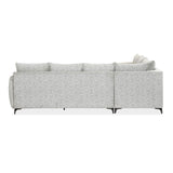Infinia 3+2+1 Seater Fabric Sofa Set with Right Corner Sofa- Off White