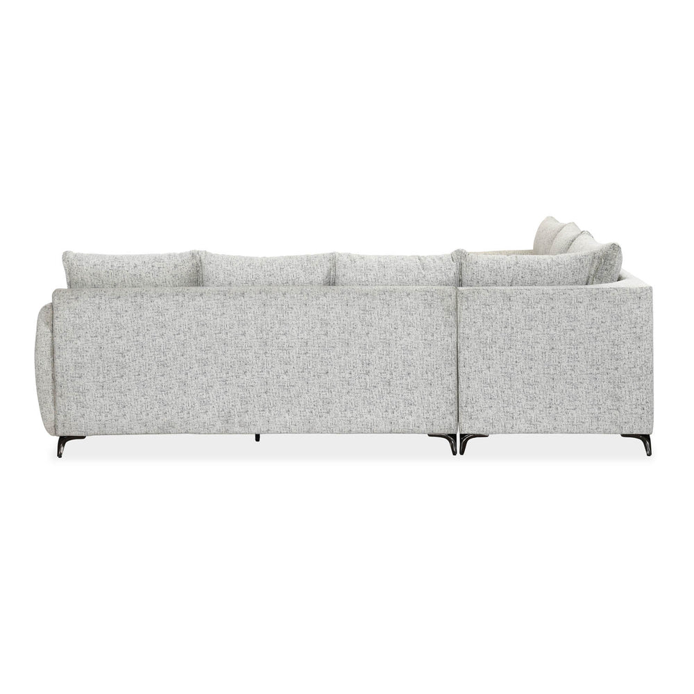 Infinia 3+2+1 Seater Fabric Sofa Set with Right Corner Sofa- Off White