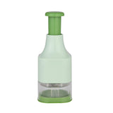 Baker's Secret Manual Push Food Chopper- Green
