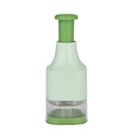 Baker's Secret Manual Push Food Chopper- Green