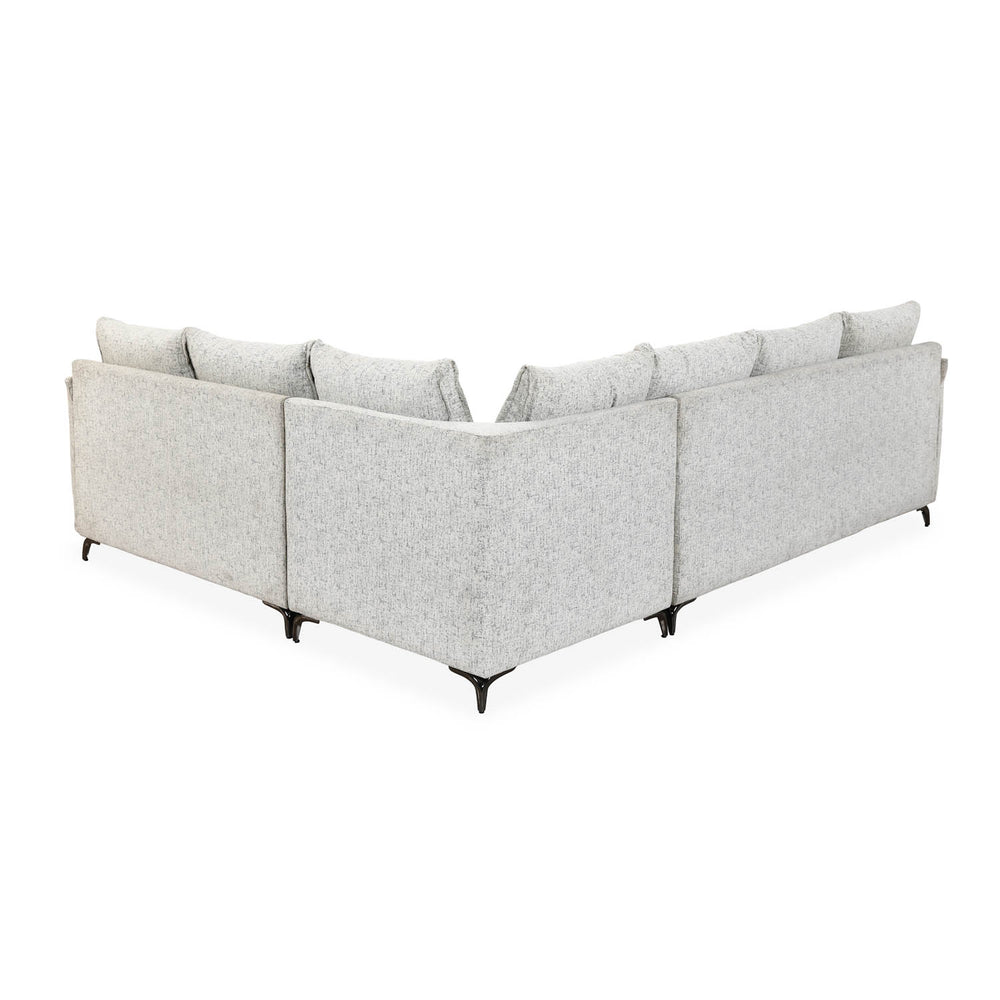 Infinia 3+2+1 Seater Fabric Sofa Set with Left Corner Sofa- Off White