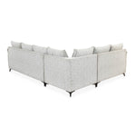 Infinia 3+2+1 Seater Fabric Sofa Set with Right Corner Sofa- Off White