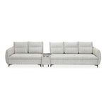 Infinia 2+3 Seater Fabric Sofa Set with Rectangle Console- Off White