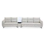 Infinia 3+2 Seater Fabric Sofa Set with Triangle Console- Off White