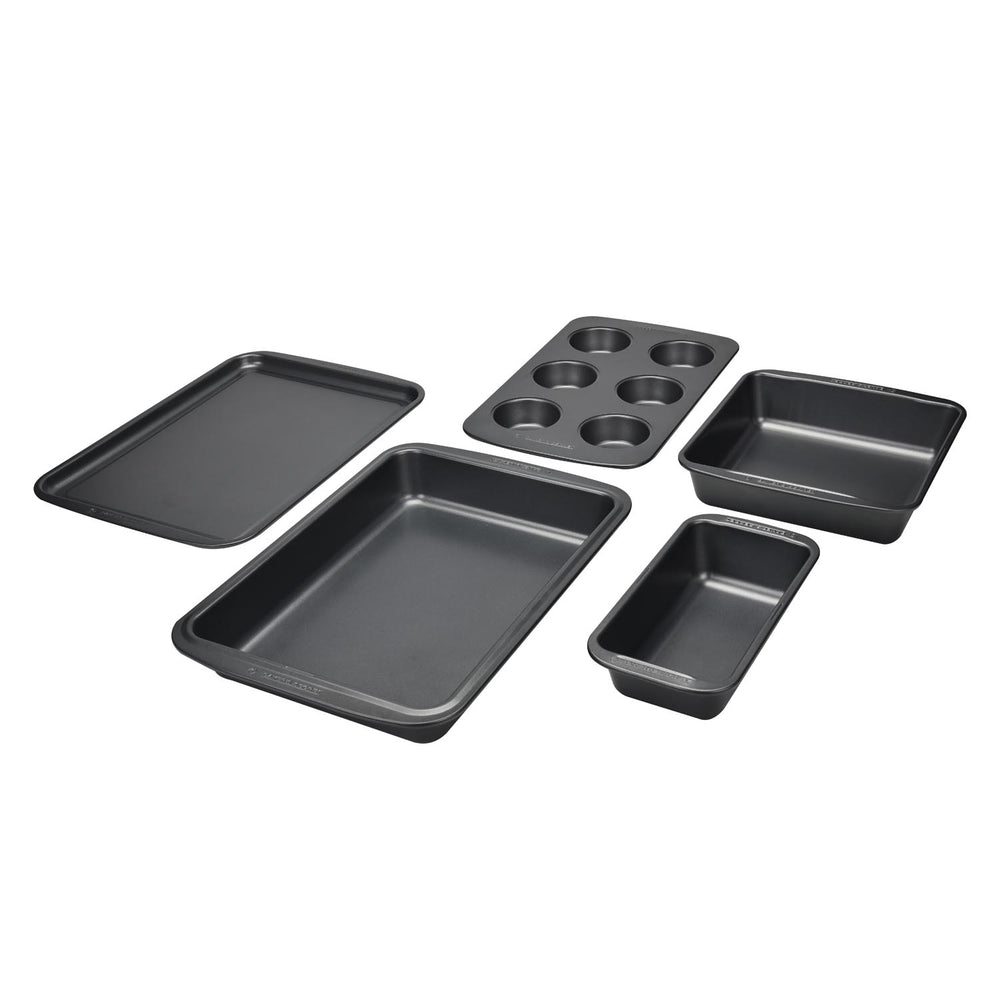 Baker's Secret Baking Pan Set of 5- Grey
