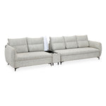 Infinia 2+3 Seater Fabric Sofa Set with Rectangle Console- Off White